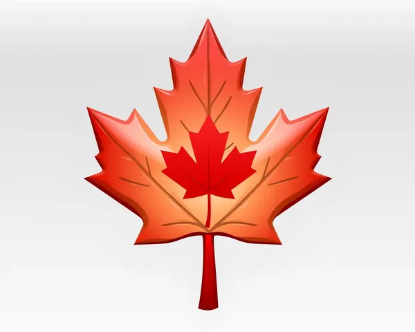 Maple Leaf PNG Emoji Graphic Display