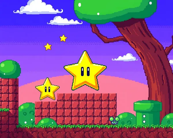 Mario 8 Bit Star PNG File Detected