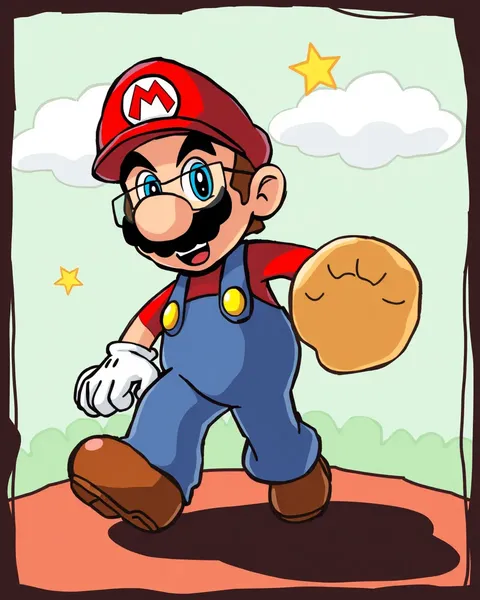 Mario Cartoon Pictures: Classic Mario Characters in Illustrations Only