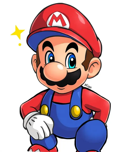 Mario Cartoon Pictures: Mario Bros. Characters in Cartoon Illustrations