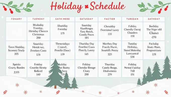 Mark Your Calendars: 2025 Holiday Schedule Released