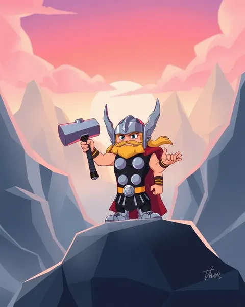 Marvel Cartoon Thor Pictures for Kids