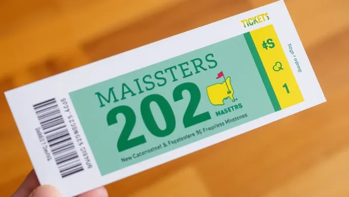 Masters 2025 Tickets Available Now Online