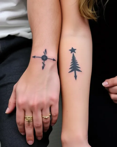 Matching Tattoos for Him and Her: Love Symbol