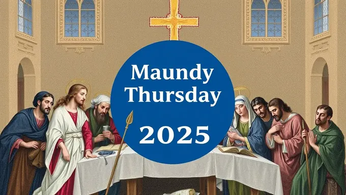 Maundy Thursday 2025 a Time for Reflection