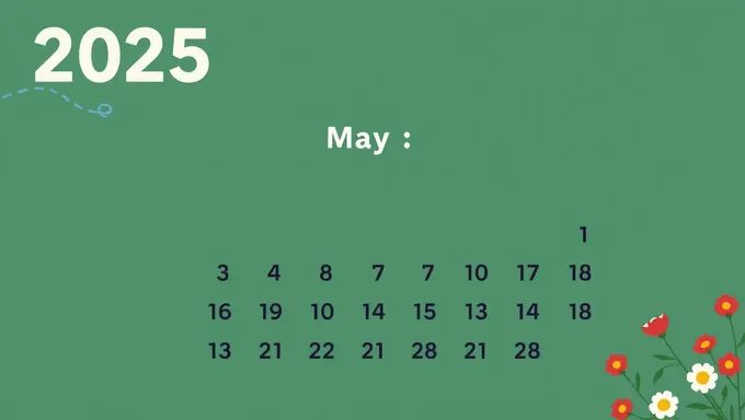 May 2025 Calendar: Holidays and Observances