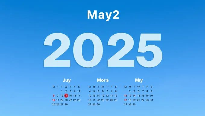 May 2025 Calendar: Important Dates and Events