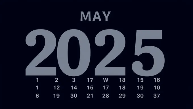 May 2025 Calendar: Plan Your Time with Precision and Ease