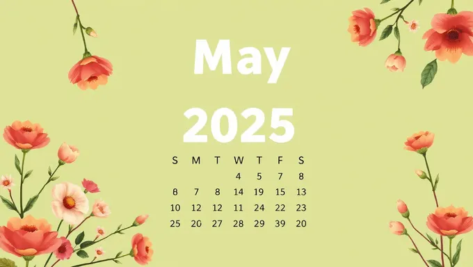 May 2025 Calendar: Upcoming Important Dates and Events