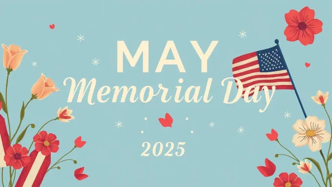 May 2025 Memorial Day Community Service Projects Planned