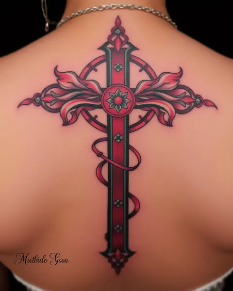 Meaning Behind Women's Feminine Cross Tattoo