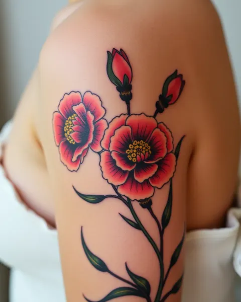 Meaningful Carnation Tattoo Designs for Personal Style