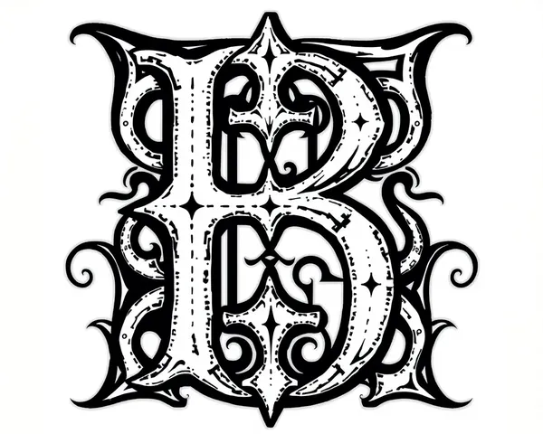 Medieval Letter B PNG: Medieval Letter B PNG Found Again