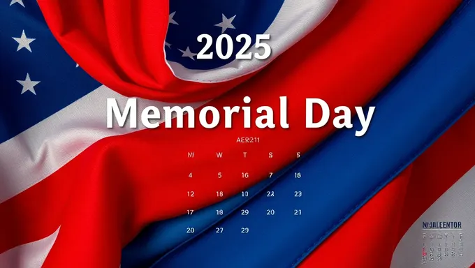 Memorial Day 2025 Calendar Available Online Now