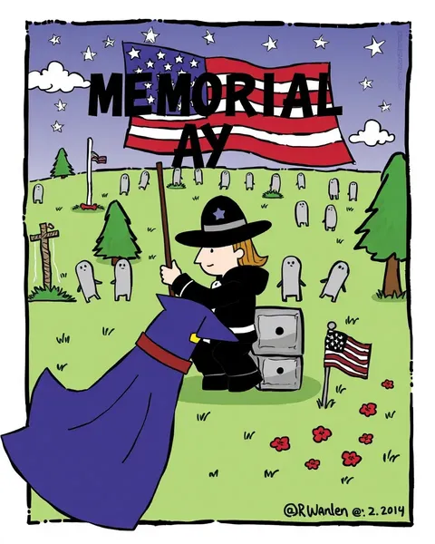 Memorial Day Cartoon Images for Kids Party