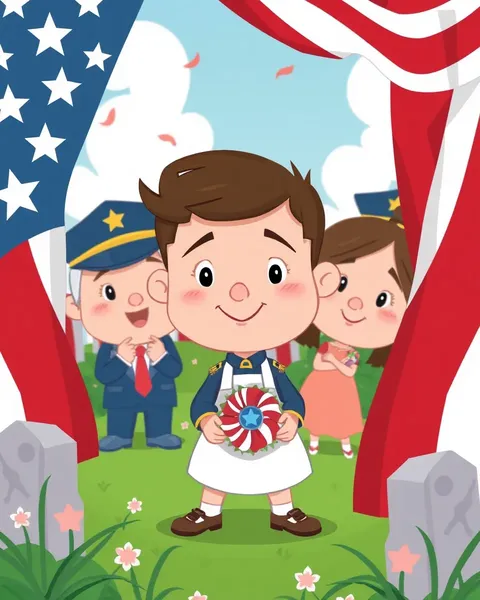 Memorial Day Cartoon Pictures for Young Children to See