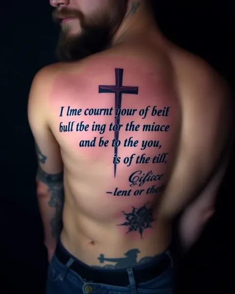 Men's Bible Quotes for Tattoo Inspiration