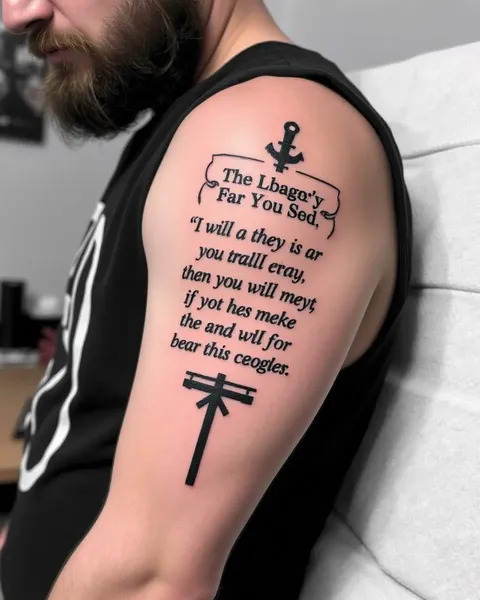 Men's Bible Verse Tattoo Inspiration for Faithful Males