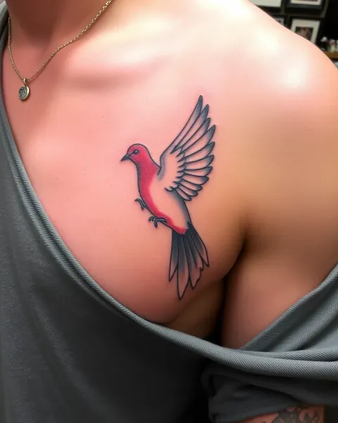 Men's Dove Tattoo: A Symbol of Peace