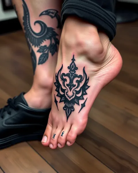 Men's Foot Tattoos for Confidence