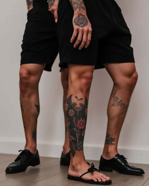 Men's Leg Tattoos Designs