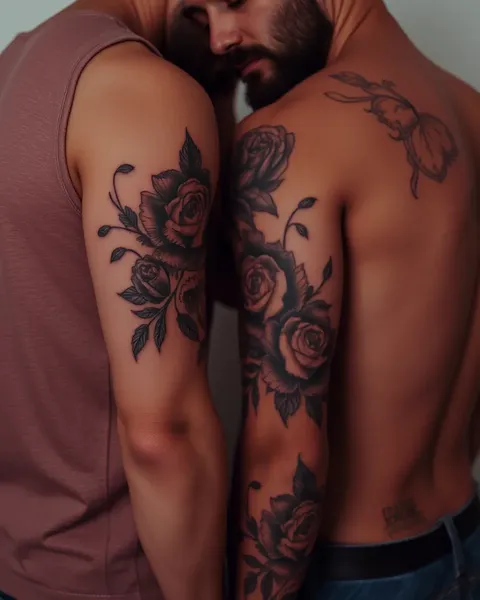 Mens Tattoo Ideas with Floral Emblems