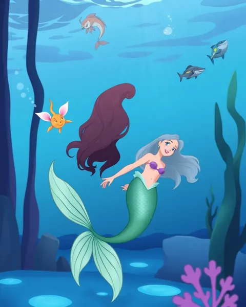 Mermaid Cartoon Pictures Inspire Imagination and Wonder