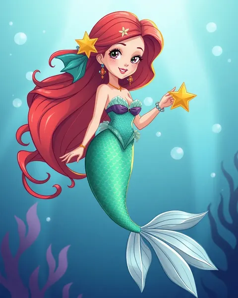 Mermaid Pictures Cartoon: Beautiful Illustrations of Sea Life