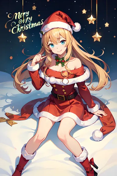 Merry Christmas Anime Images for Winter Delight