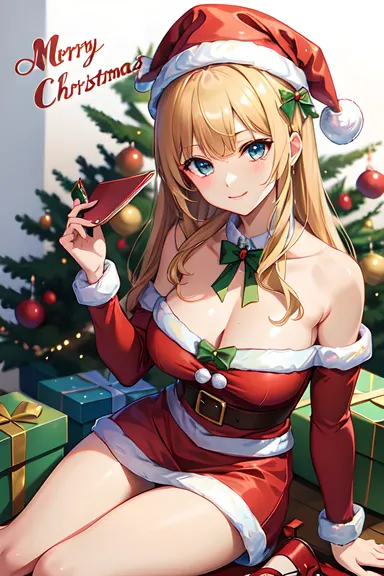 Merry Christmas Anime Images with Holiday Magic