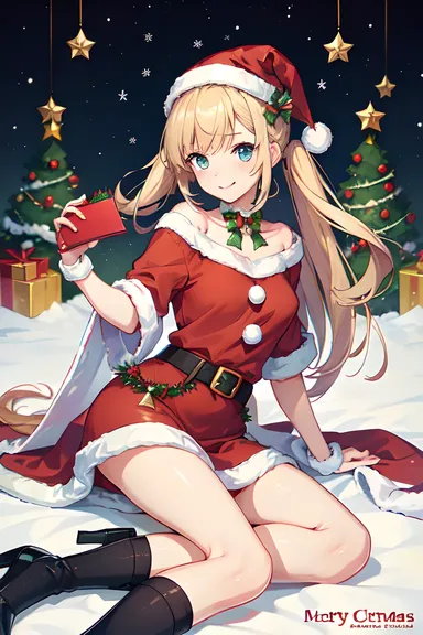 Merry Christmas Anime Images with Joyful Spirit