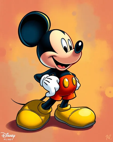 Mickey Mouse Cartoon Pictures in Black and White