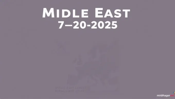 Middle East Forum on July 20, 2025 Announced