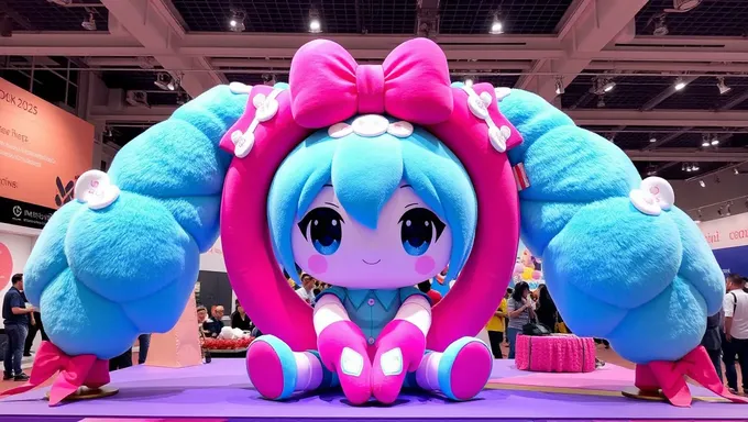 Miku Expo 2025 Exhibits Big Miku Plush Toy Exhibition