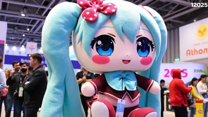 Miku Expo 2025 Showcases Big Miku Plush Toy Display