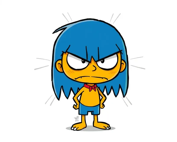 Milhouse's Frown in PNG Image Format Stored