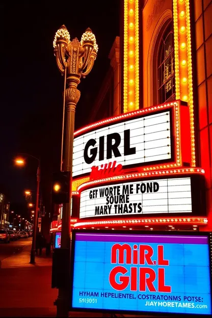 Miller's Girl Showtimes Live Performance Schedule