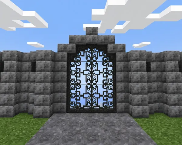 Minecraft Iron Door PNG Image Asset Found