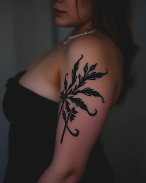 Minimalist White on Black Tattoo Ideas