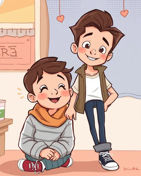 Mom and Son Cartoon Images for Kids Fun Games