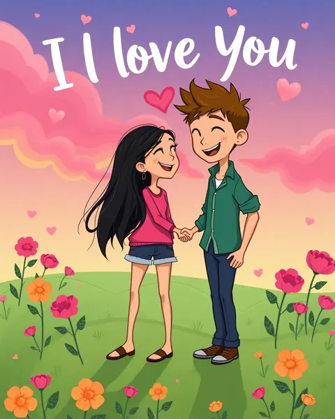 More Cartoon Pictures of I Love You