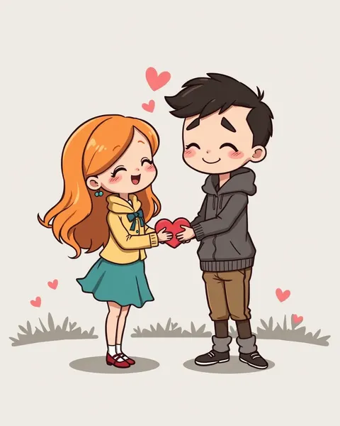 More Cute Cartoon Pictures of Love and Joy