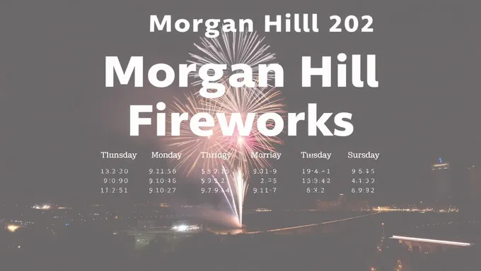 Morgan Hill Fireworks 2025 Event Information Available