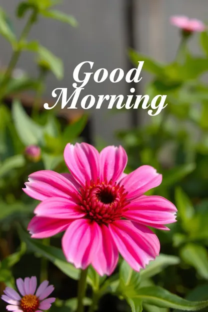 Morning Flower Images with Good Morning Wishes