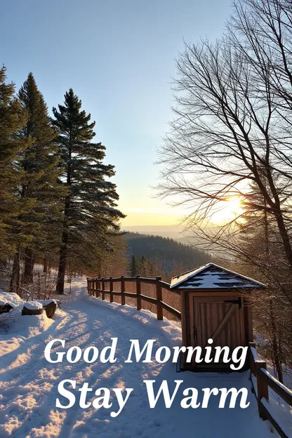 Morning Greeting with Cozy Warm Images Stay