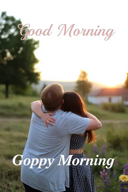 Morning Hug Images with Good Morning Quotes