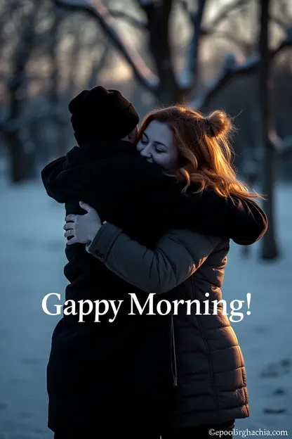 Morning Hug Images with Good Morning Wishes