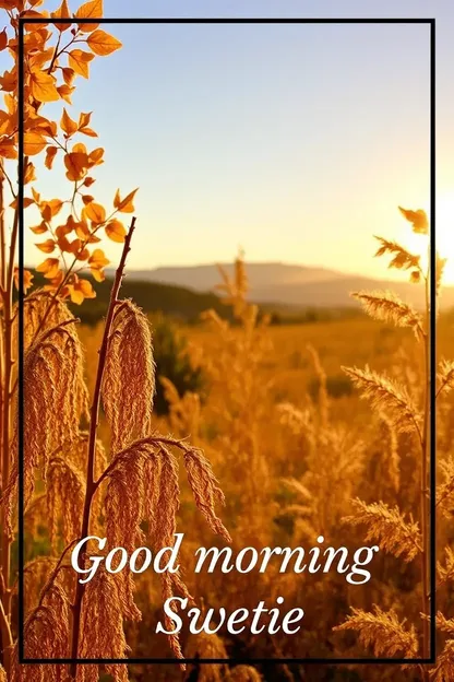 Morning Sweetie Images with Good Morning Wishes