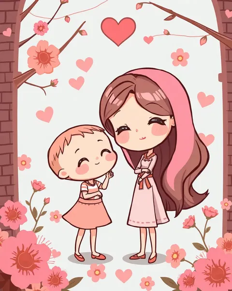 Mother's Day Cartoon Pictures and Images