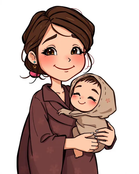 Mother Cartoon Images for Children's Entertainment